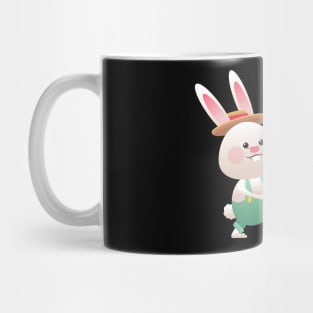 Bunny carrying Eggcelent Easter egg Mug